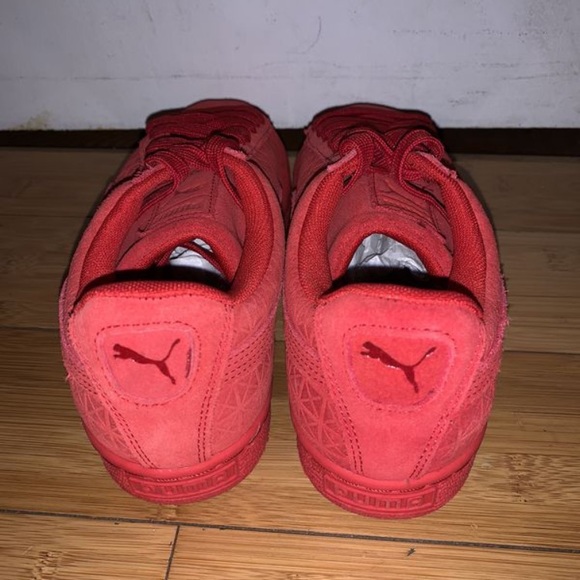 All Red Puma Suede - Picture 3 of 4